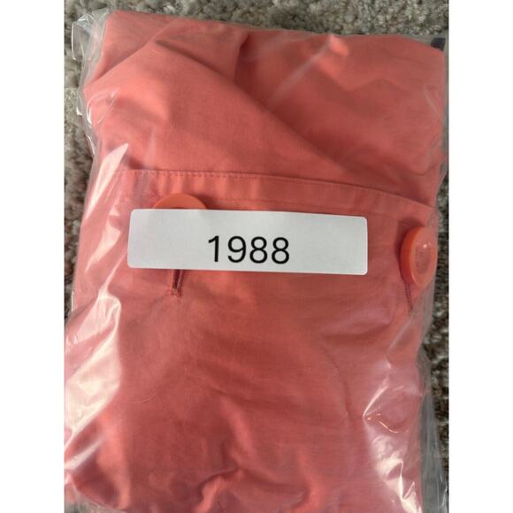 J Crew Womens Size 6 Cotton Button Coat Pink Lined Long Sleeve Outdoor Jacket - Picture 9 of 9